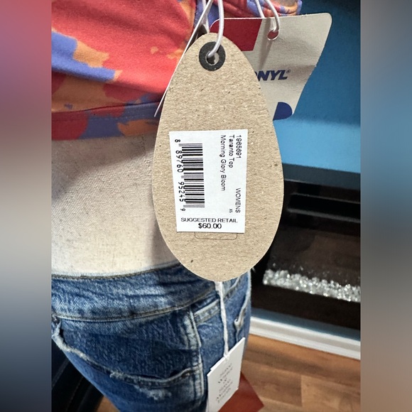 Prana Taranto Swim Top in Morning Glory Bloom-NWT - Picture 7 of 10